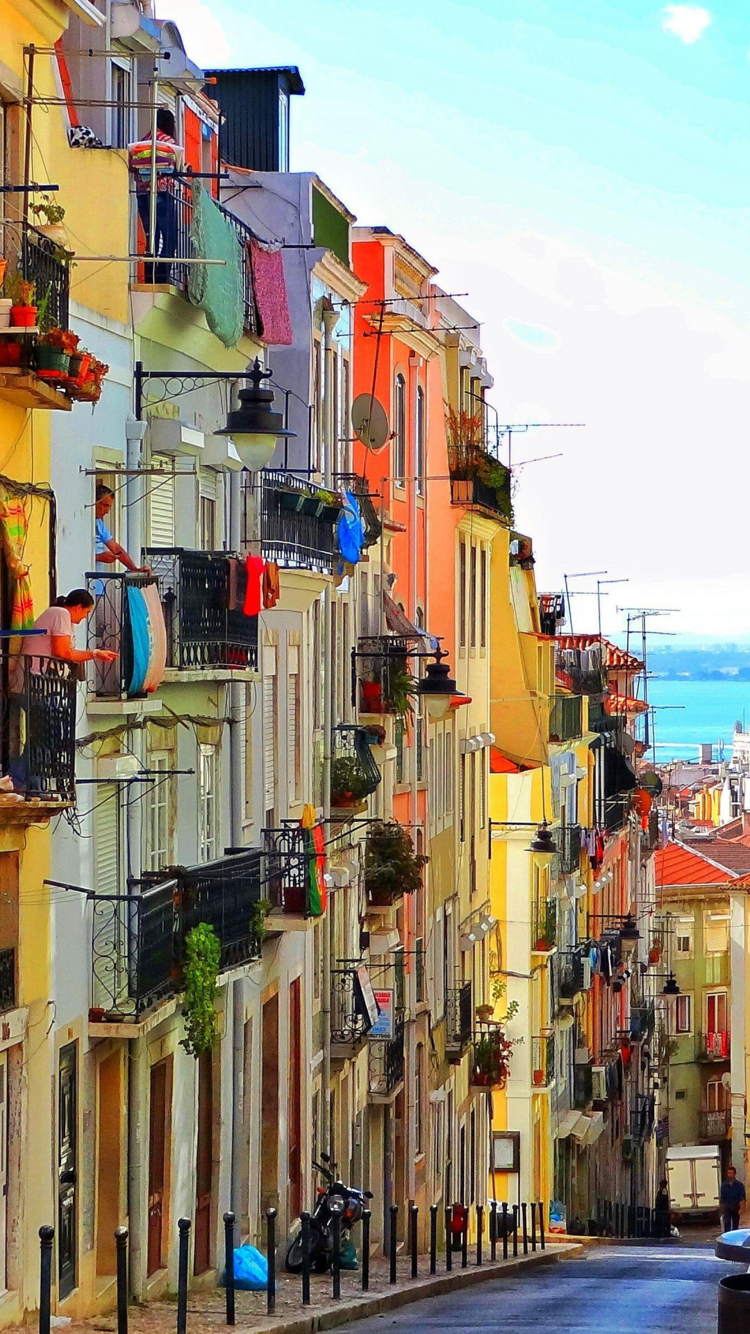 Lisbon scenery, High definition, Vibrant colors, Desktop wallpaper, 1080x1920 Full HD Phone