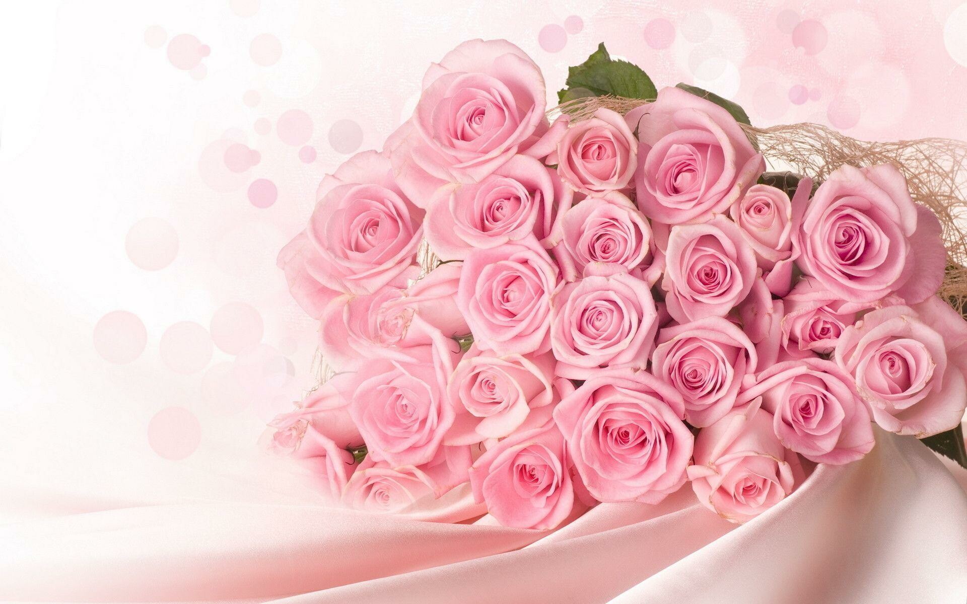 Flower Bouquet: Flowers cut and tied together, Roses. 1920x1200 HD Background.