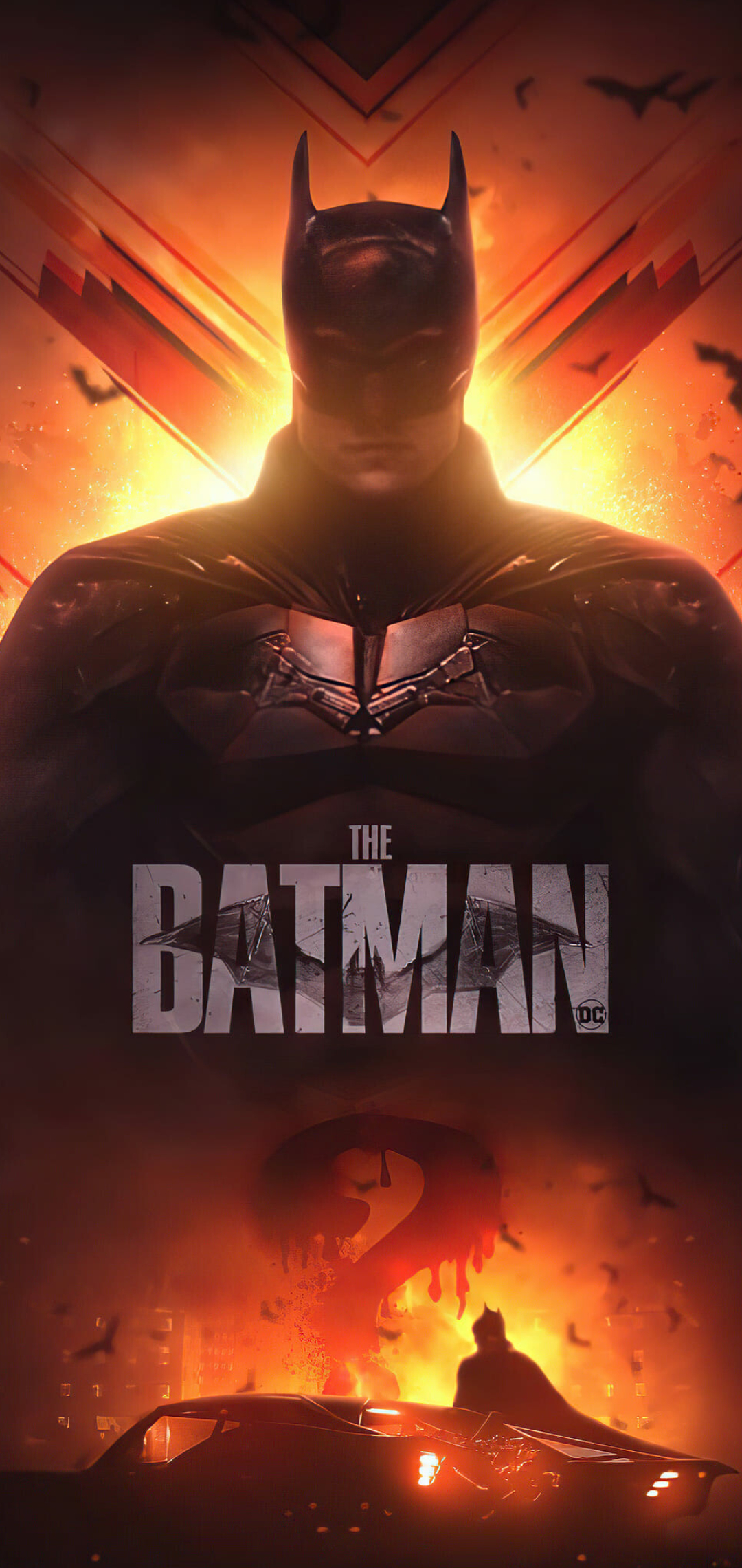 The Batman (2022): Matt Reeves received The Saturn Award for Best Director for the film. 1080x2280 HD Background.