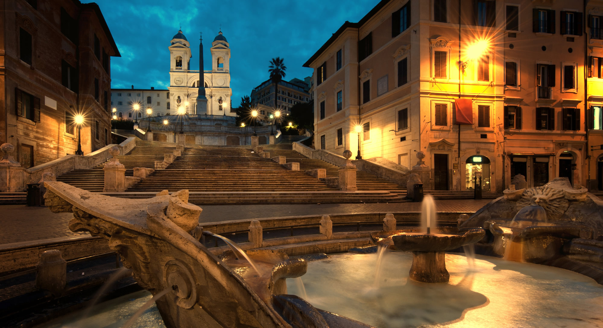 Spanish Steps, Rome, Travels, Hotel Anglo, 2000x1100 HD Desktop
