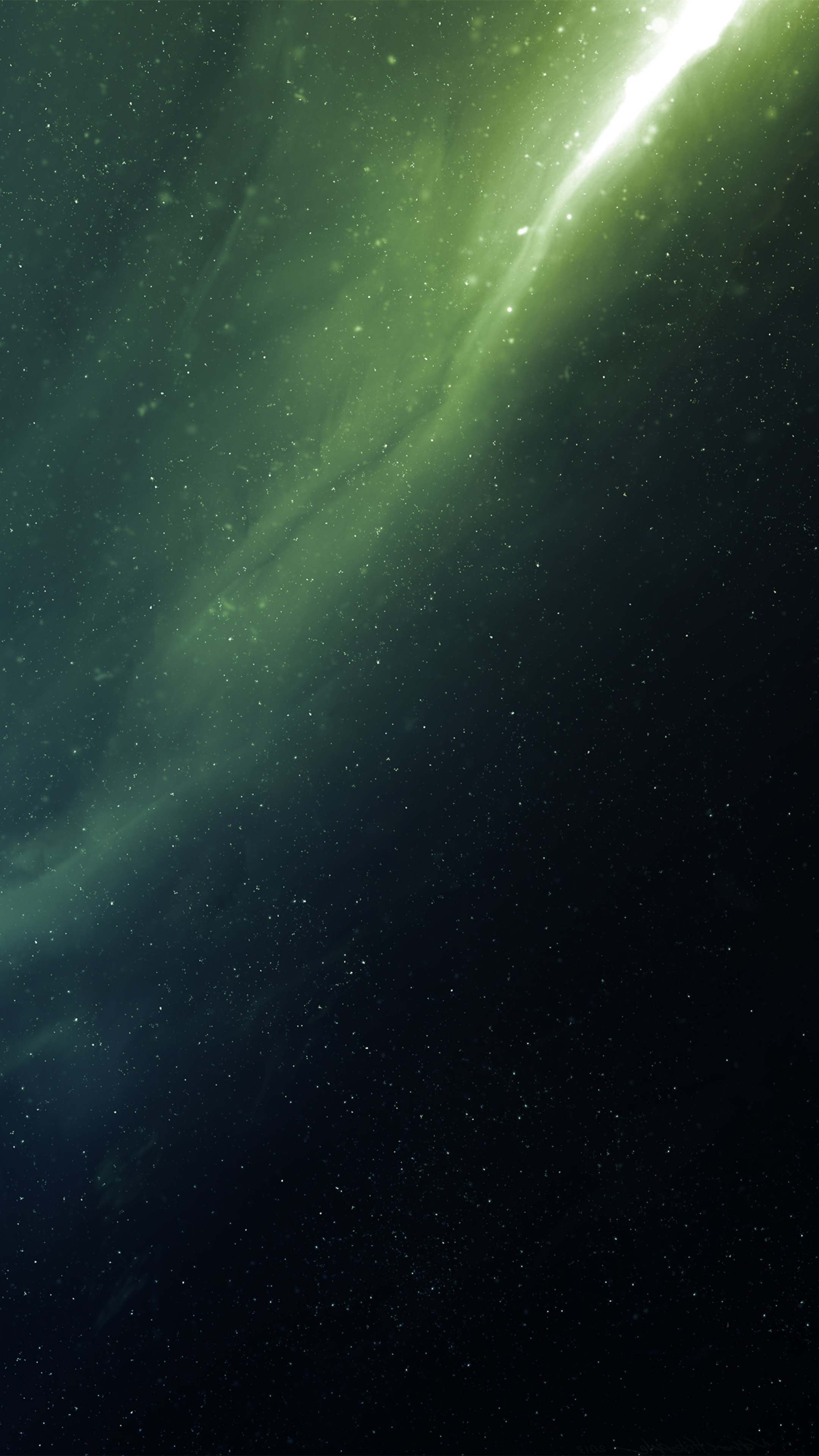 Green Nebula: The formations of gas, dust, and other materials in space. 2160x3840 4K Wallpaper.