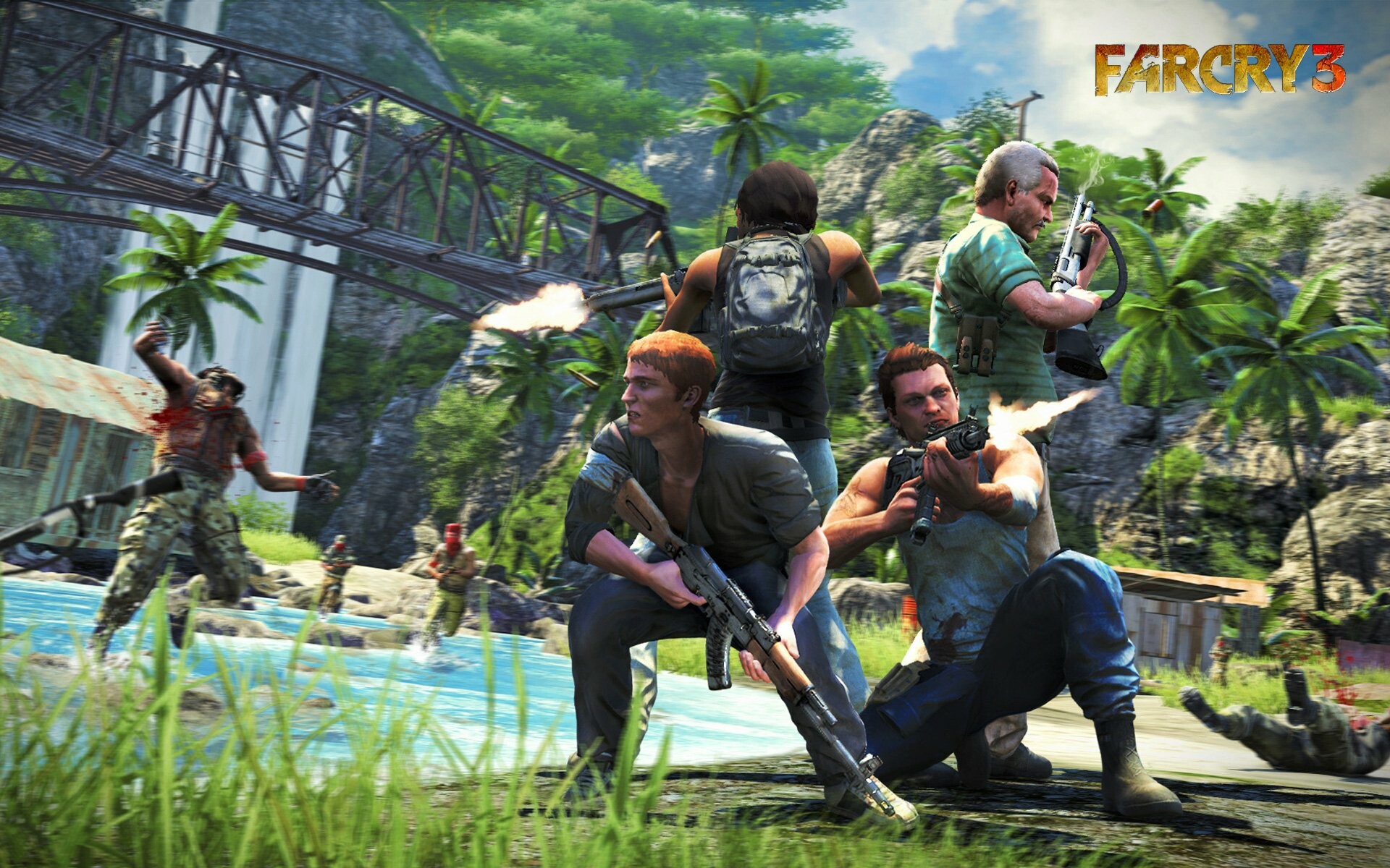 Far Cry 3: Jason Brody, Gets involved with the Rakyat, the native people of the island. 1920x1200 HD Wallpaper.