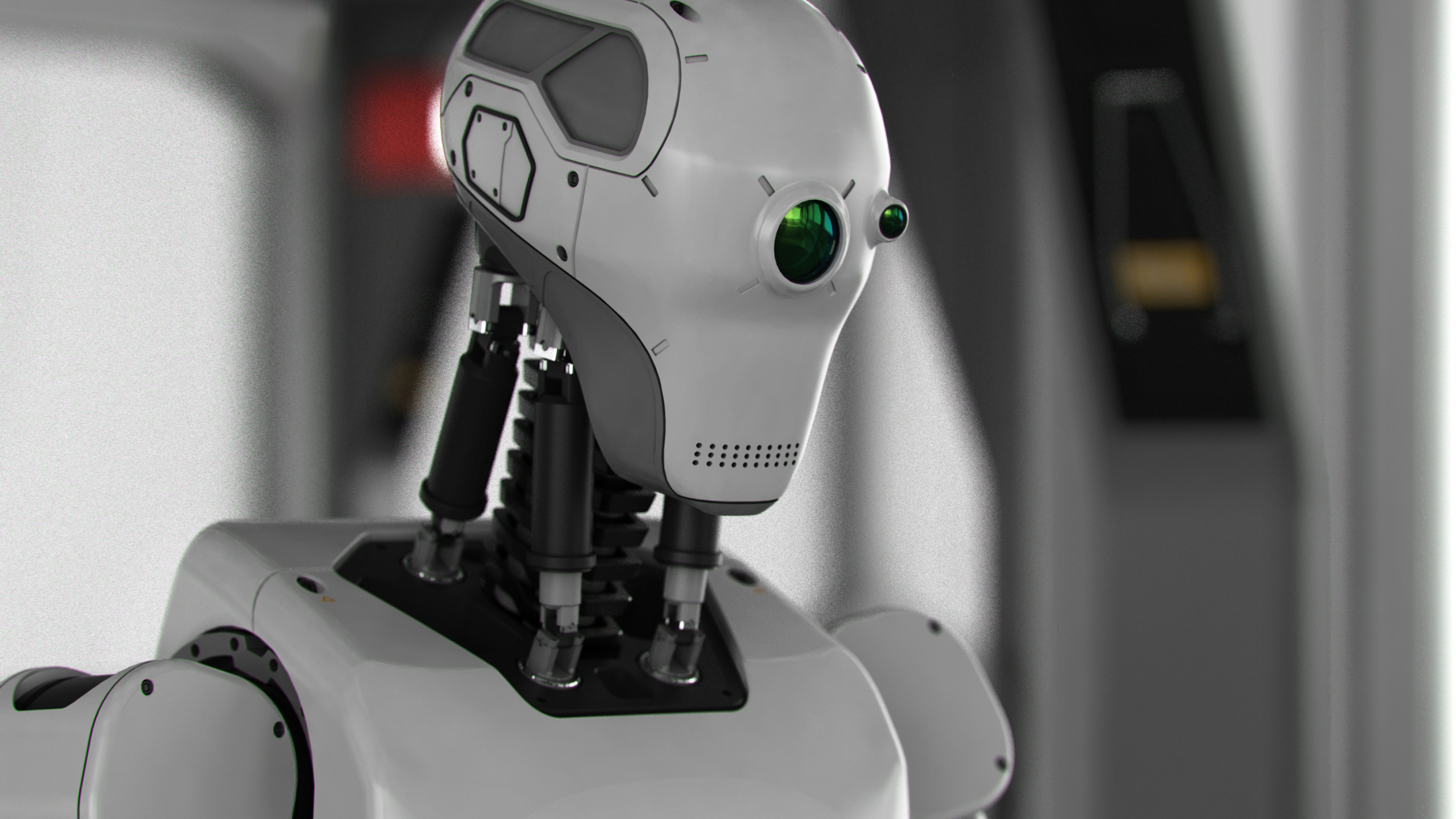 Robot: Novacon Surgical, The robotic receptionist, Medical technology, Cybernetics. 3840x2160 4K Wallpaper.