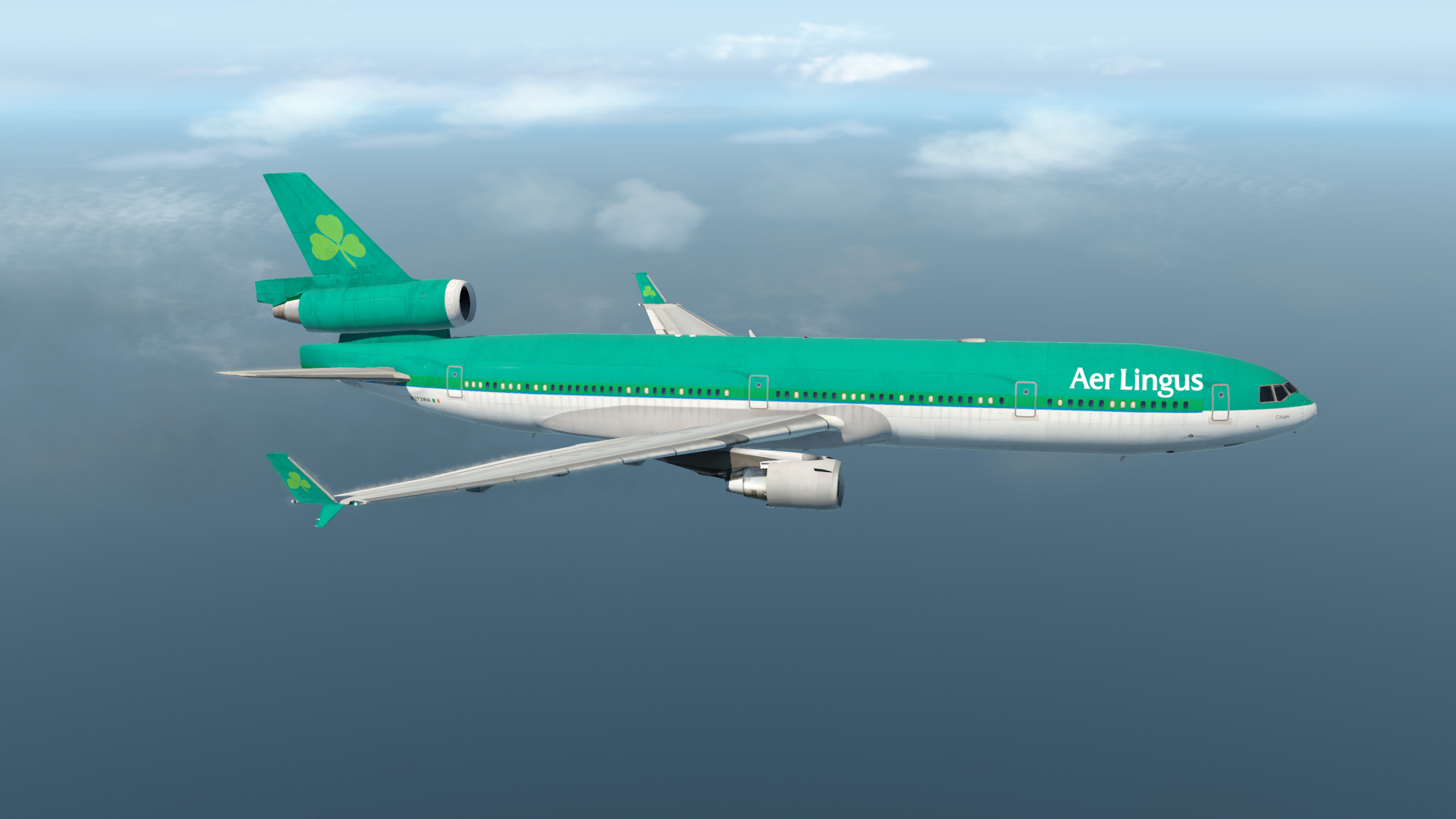 Aer Lingus, Md 11 Overland, Aircraft skins liveries, Travels, 2560x1440 HD Desktop