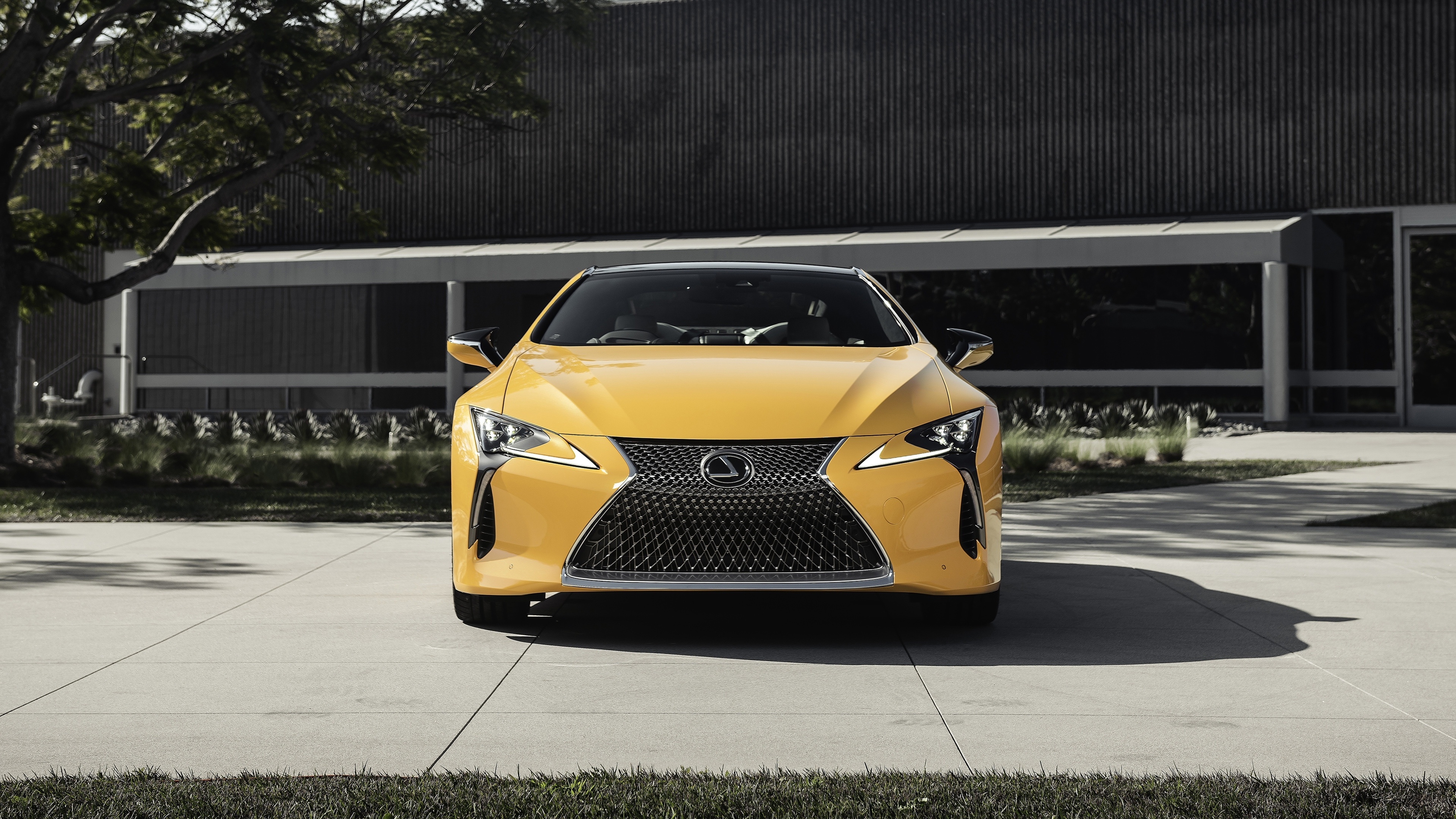 Lexus LC, Yellow luxury car, High-resolution image, 3840x2160 4K Desktop
