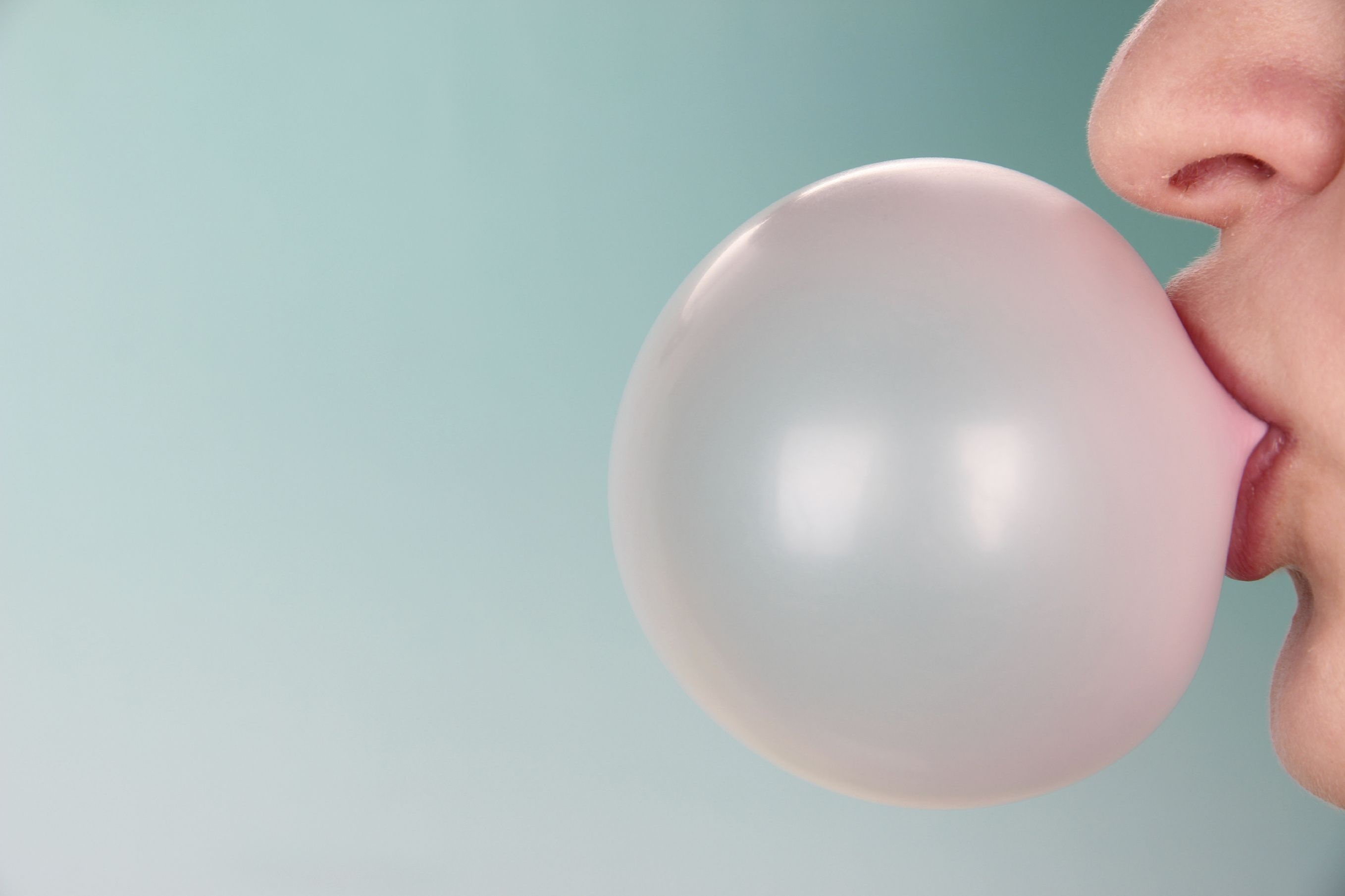 Chewing gum, Bubble-blowing fun, Sticky and chewy, Burst of refreshing flavor, 2720x1810 HD Desktop