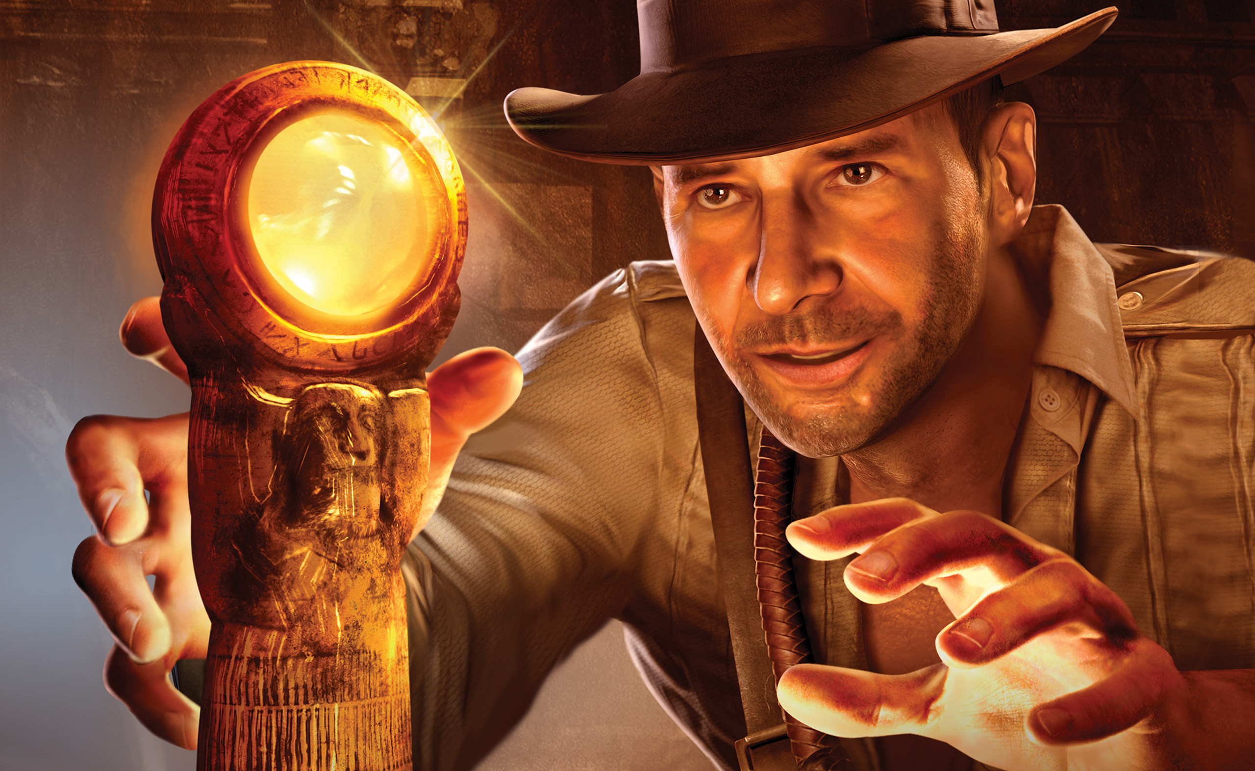 Harrison Ford (Indiana Jones): The American Film Institute ranked him the second-greatest film hero of all time, 2003. 2560x1580 HD Background.