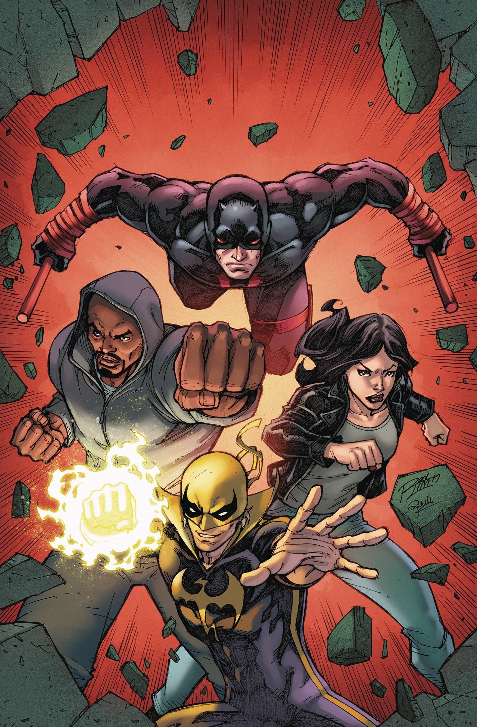 Luke Cage, Defenders, Marvel comics, Comic art, 1540x2350 HD Phone