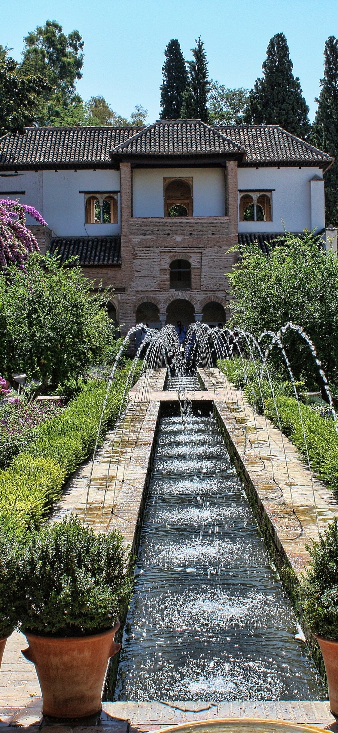 Alhambra, Travels, Spain, Granada, 1130x2440 HD Handy