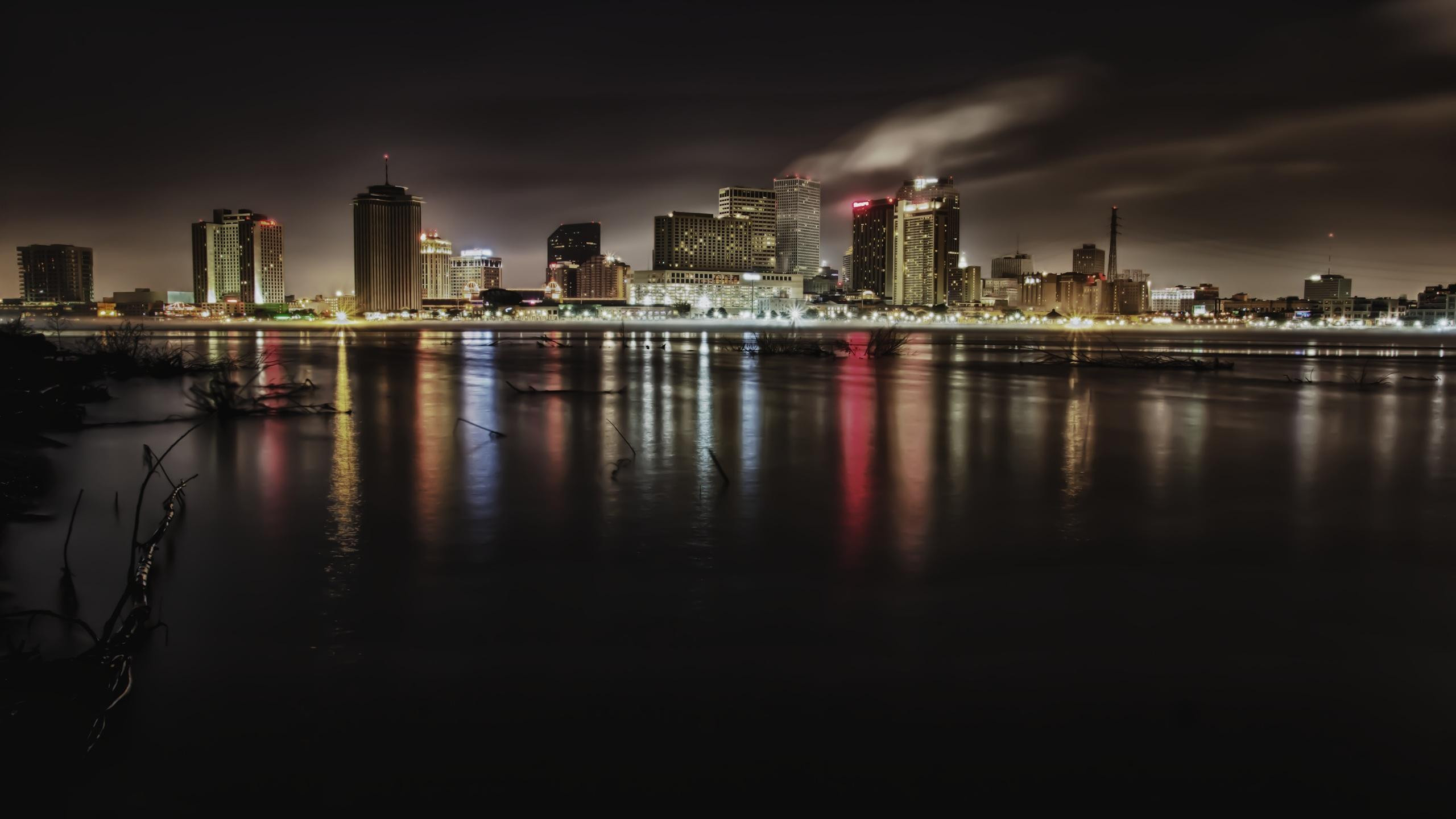 New Orleans Skyline, Sptabend, HD wallpaper, High definition, 2560x1440 HD Desktop