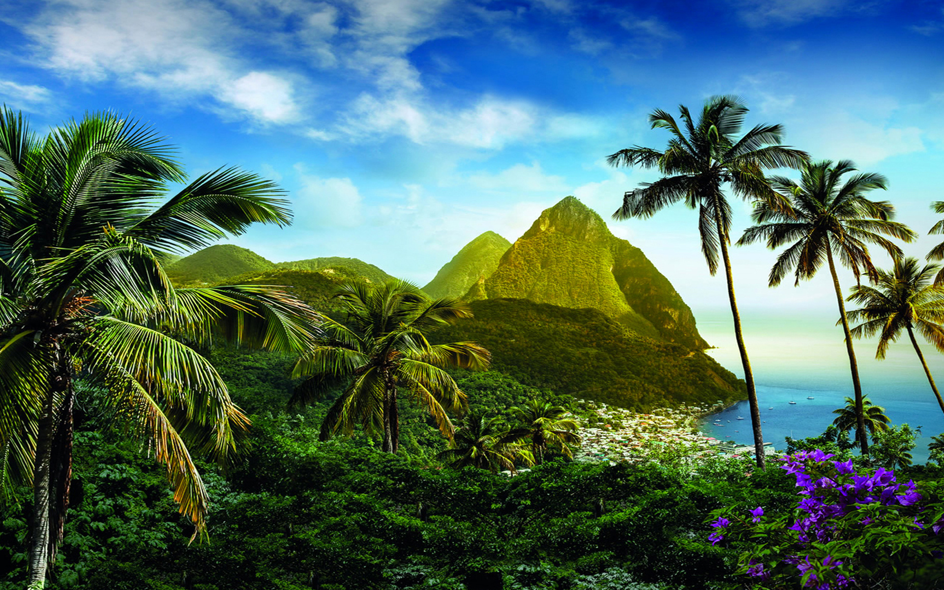 Castries, Saint Lucia, HD wallpapers, Stunning views, 1920x1200 HD Desktop