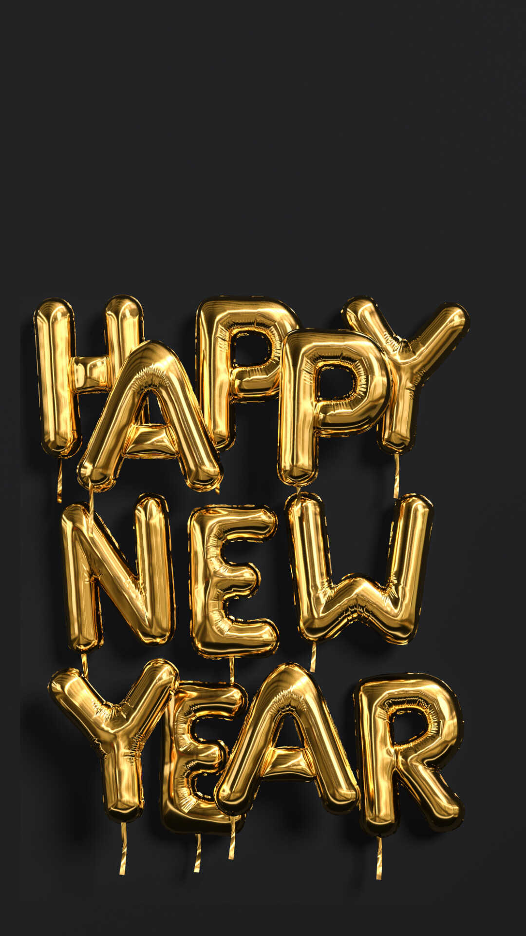 New Year: The night of 31 December and the morning of 1 January, Greeting. 1080x1920 Full HD Wallpaper.