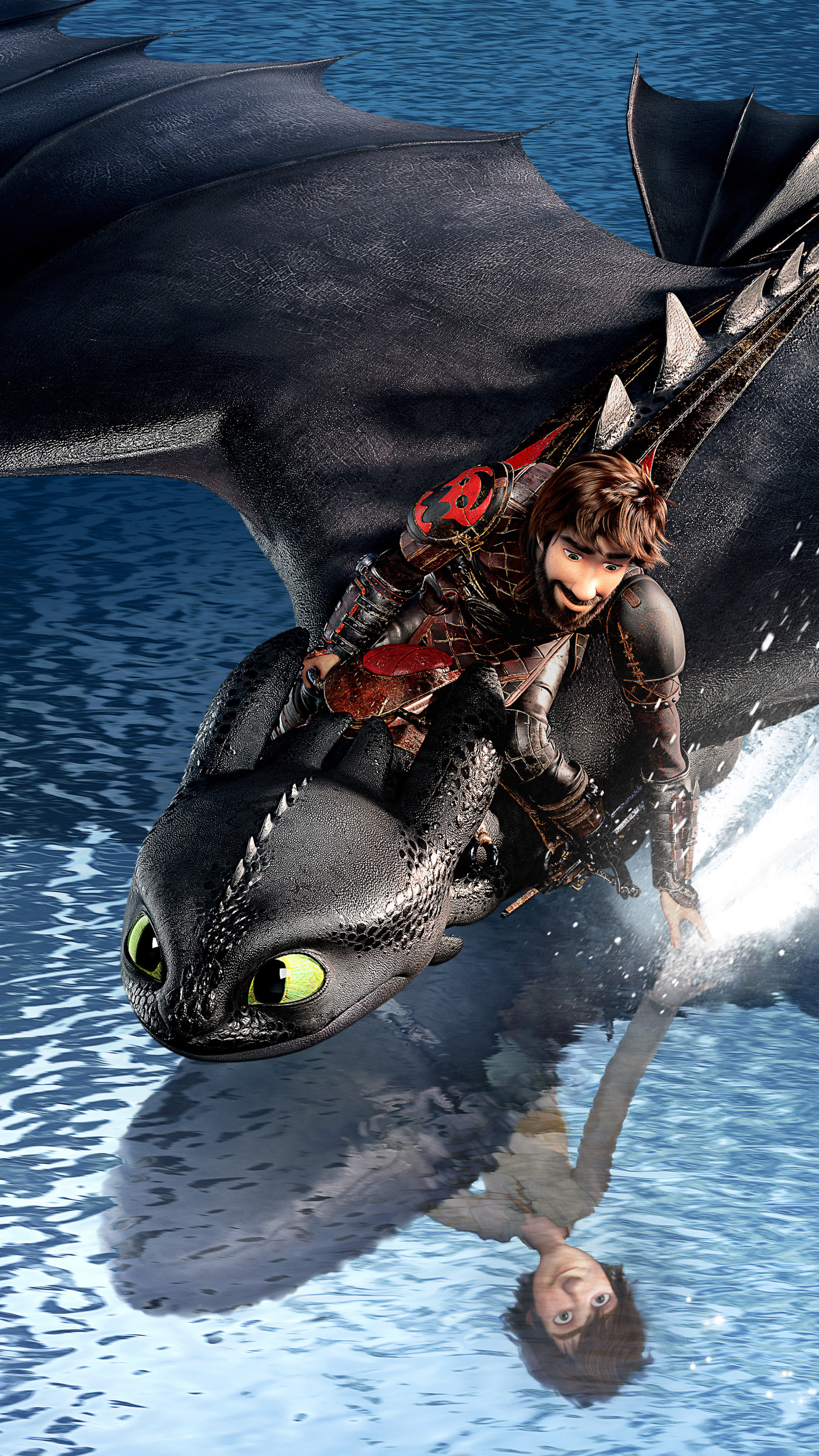 How to Train Your Dragon, Hidden world 2018, Sony Xperia wallpapers, HD 4K, 2160x3840 4K Handy