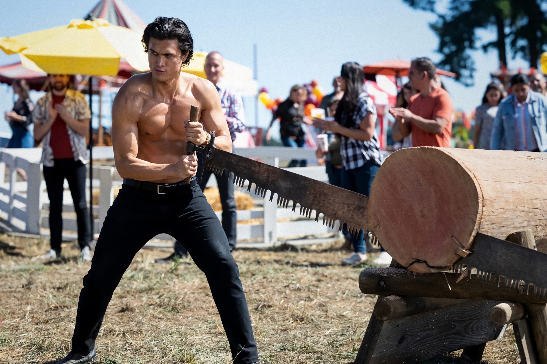Lumberjack: Two-handed saw, Masculinity, Riverdale TV series, Logging industry, Cole Sprouse. 1920x1280 HD Wallpaper.