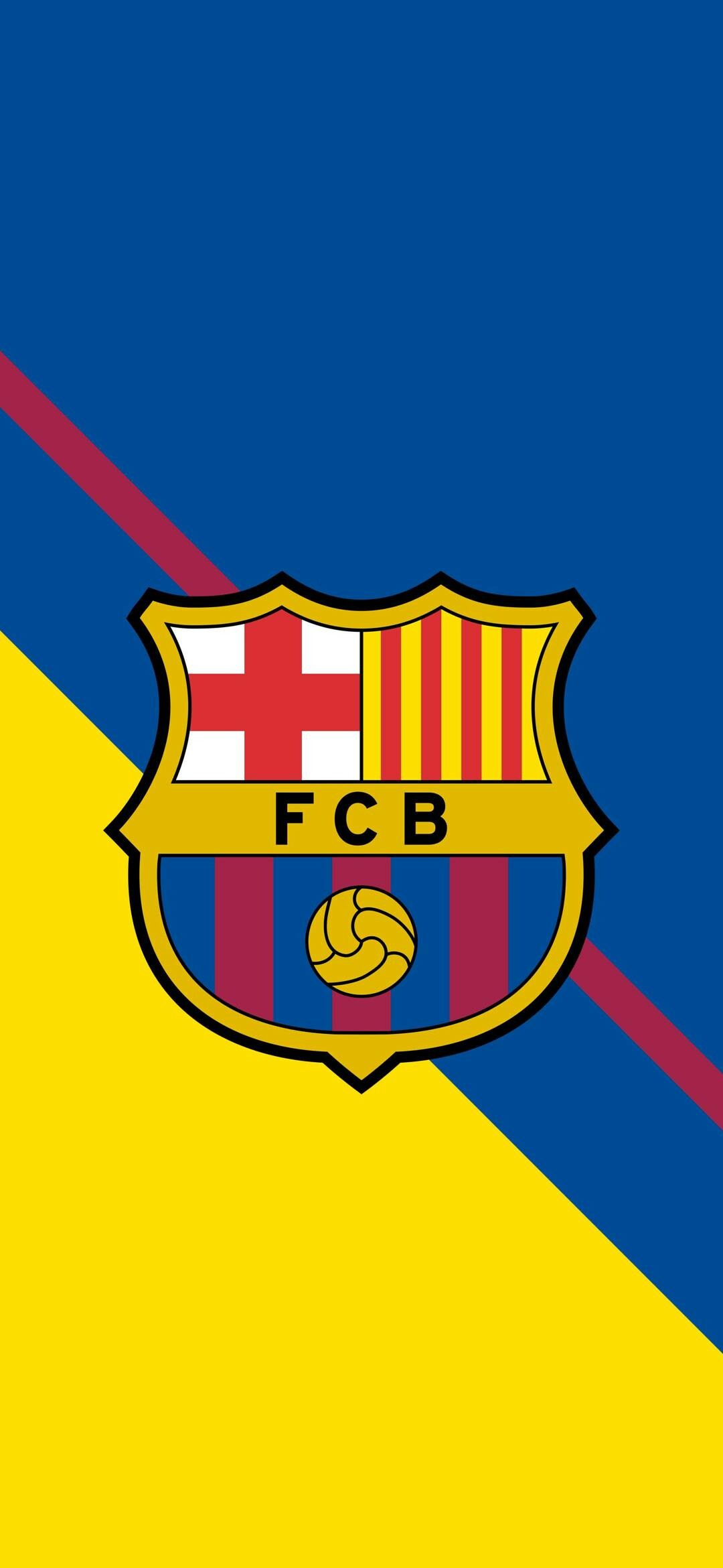 FC Barcelona: The club has a long-standing rivalry with Real Madrid, "El Clasico". 1080x2340 HD Background.
