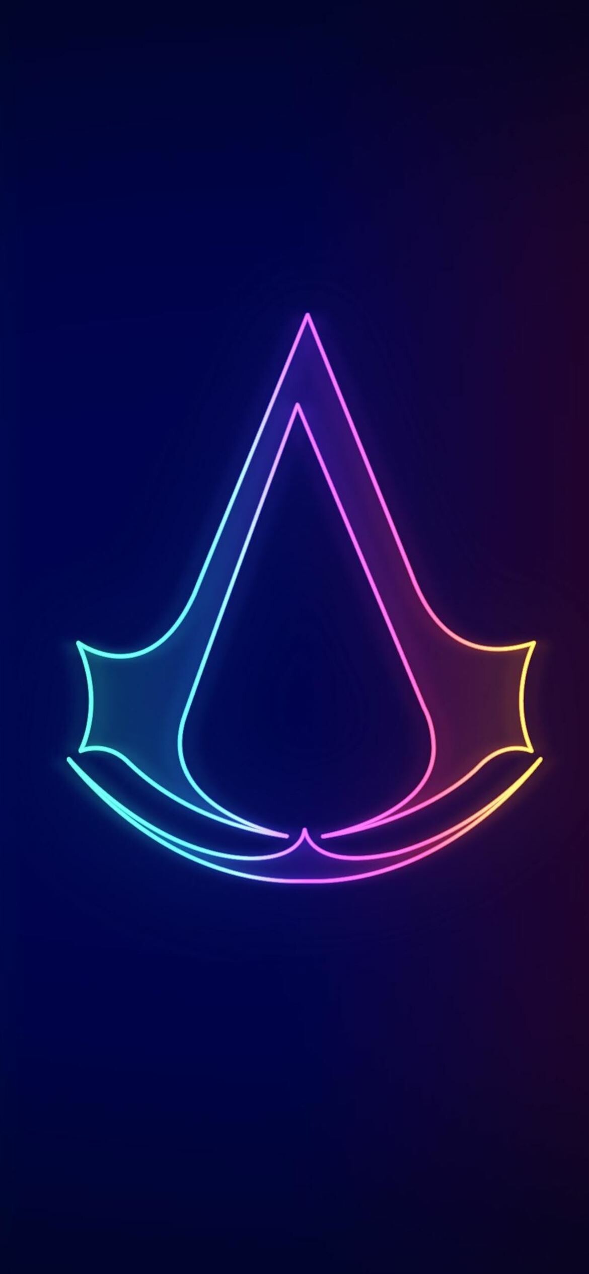 Neon: Creates a strong visual effect by using bright colors. 1170x2540 HD Background.