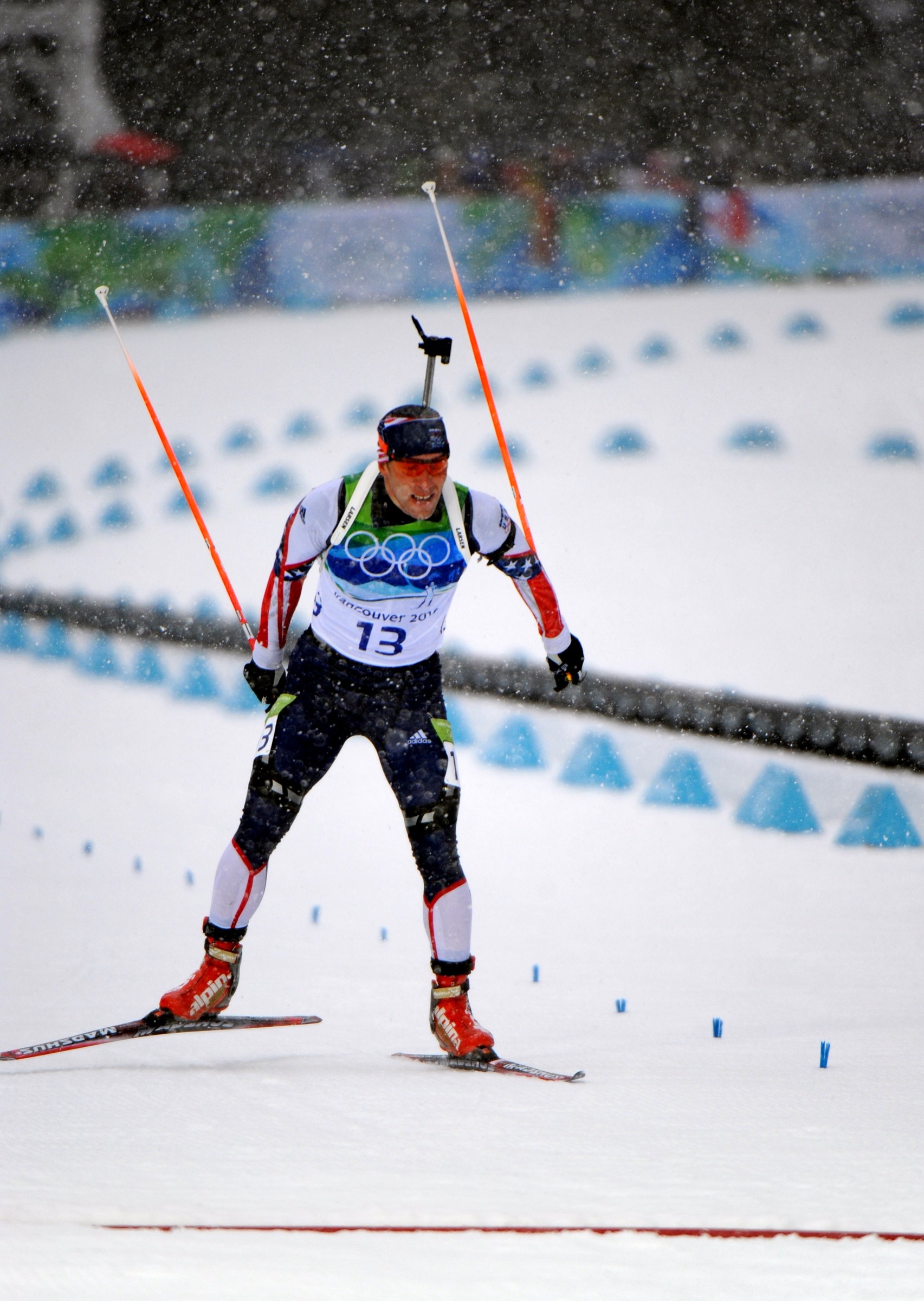 Biathlon: U.S. Olympic biathlon, Shooting performance, Extra distance, Skiing. 1710x2400 HD Background.