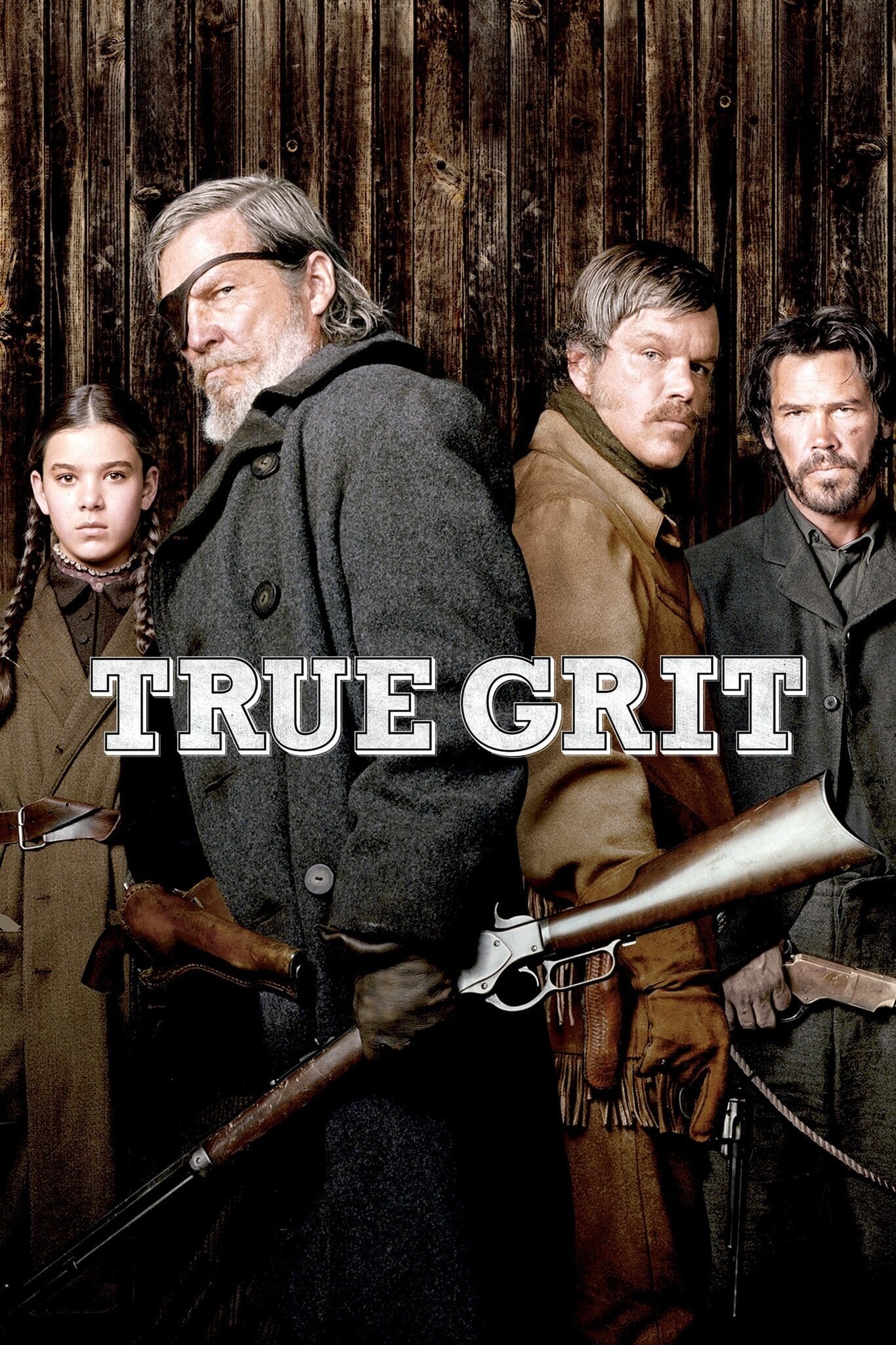True Grit (Movie): Aging marshal Rooster Cogburn, Academy Award-winners Coen brothers, A powerful story of vengeance and valor. 1370x2050 HD Background.