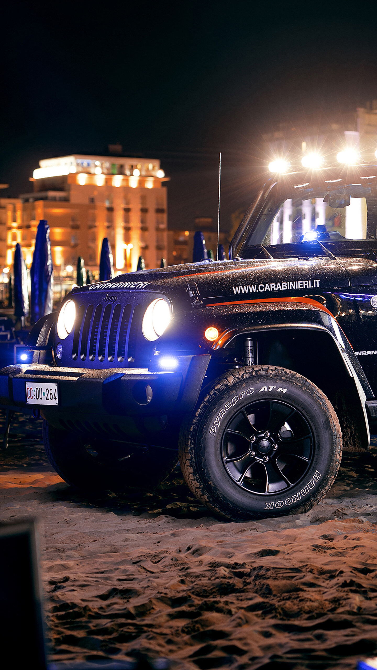 Jeep: Wrangler Carabinieri, The Patrol Car, JK. 1440x2560 HD Wallpaper.