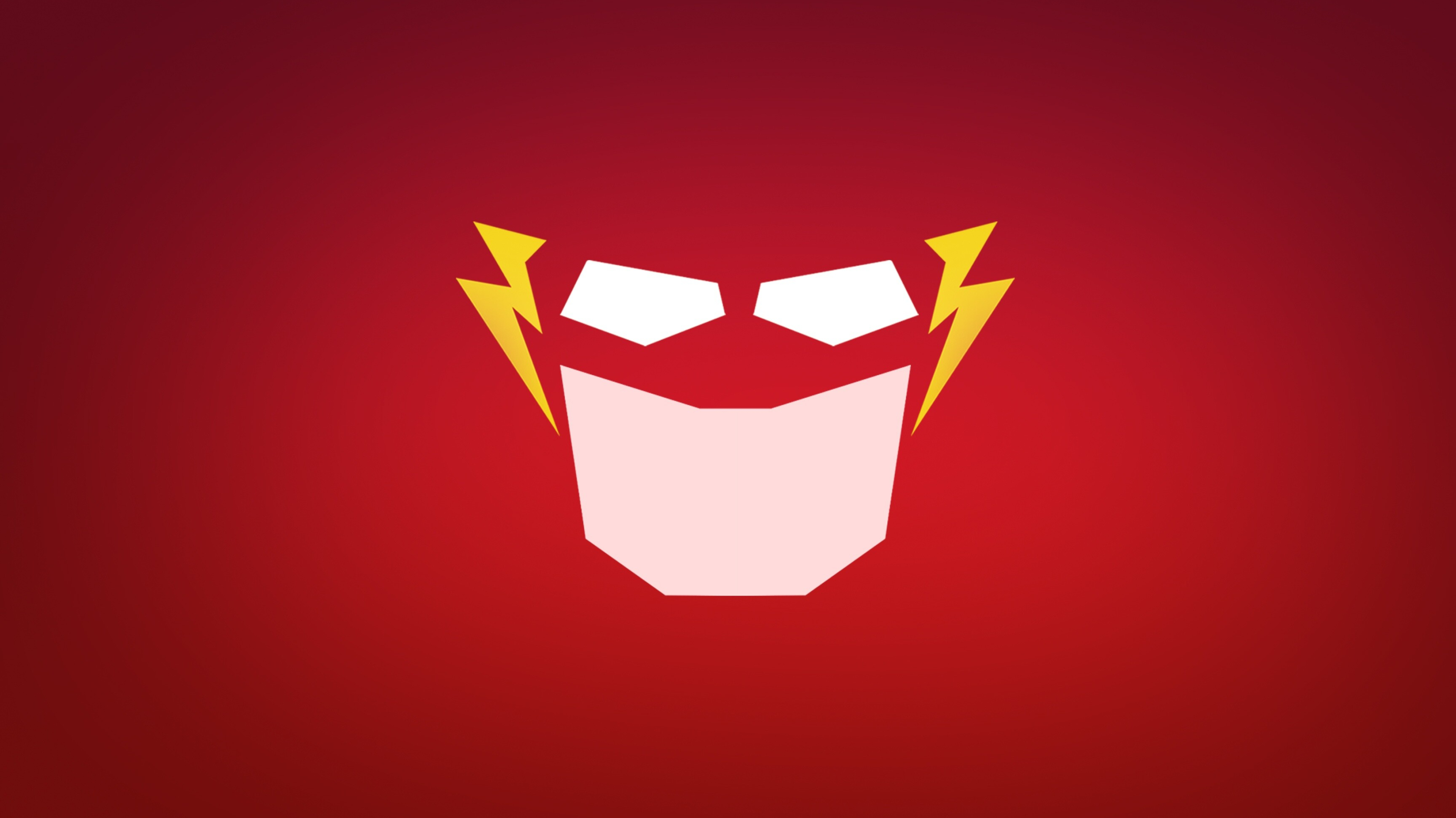 Flash (DC): An American comic book, Fictional character, Minimalistic. 3840x2160 4K Wallpaper.