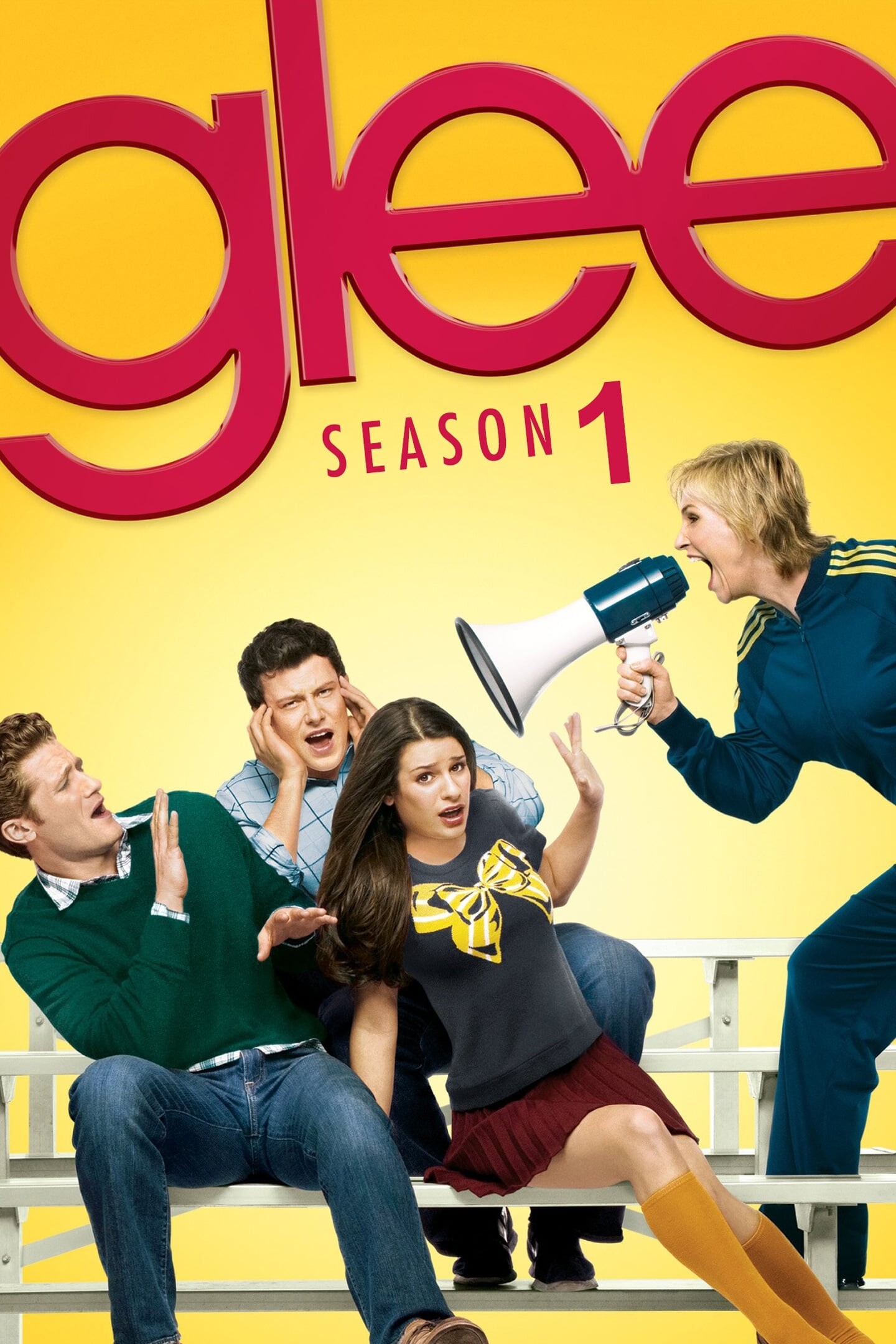 Glee (TV series): Season 1, Jane Lynch as Sue Sylvester, Matthew Morrison as Will Schuester. 1440x2160 HD Background.