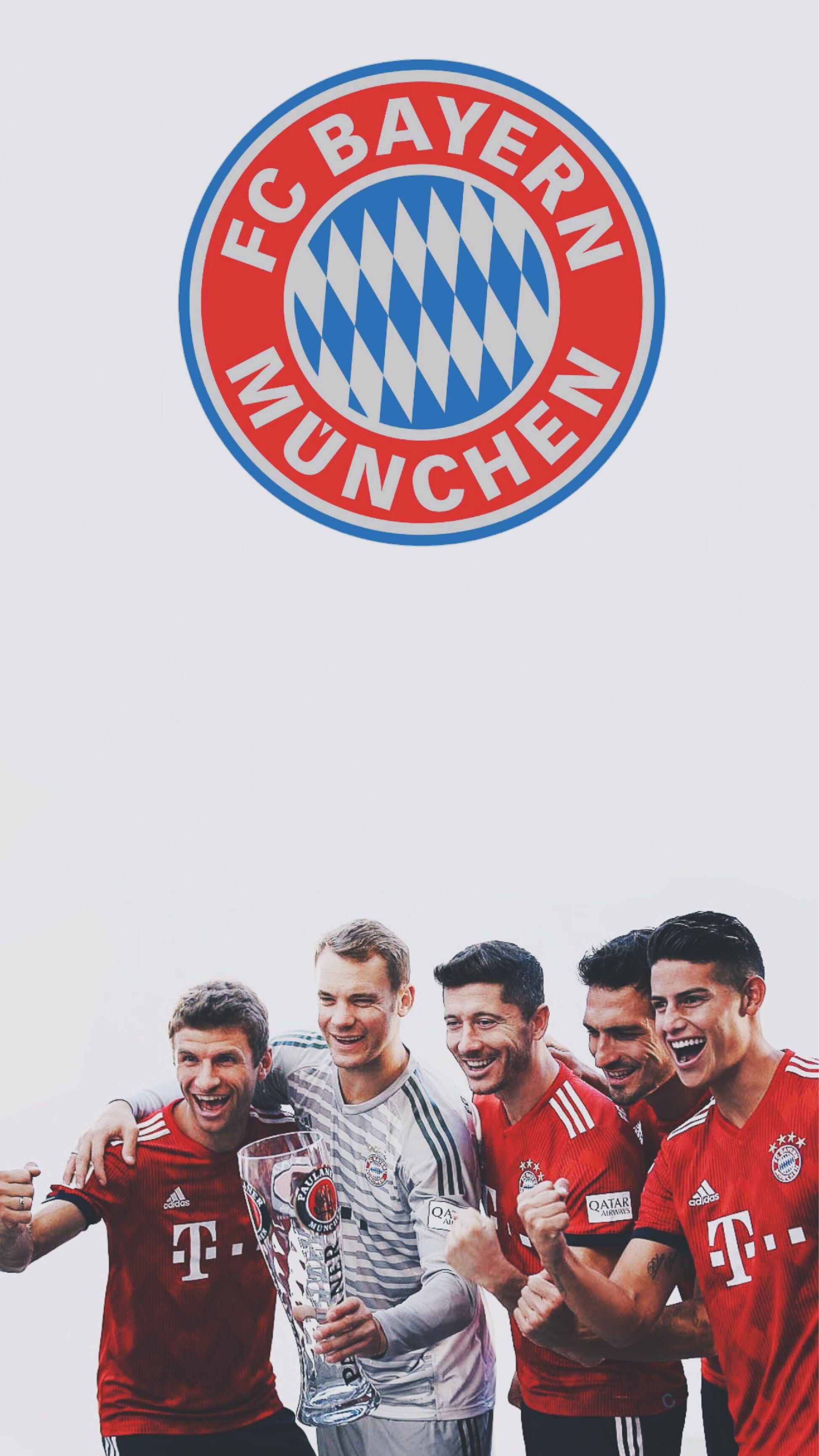 Germany Soccer Team: FC Bayern Munich, Manuel Neuer, Thomas Muller, Robert Lewandowski, James Rodriguez, UEFA CL. 1950x3470 HD Background.