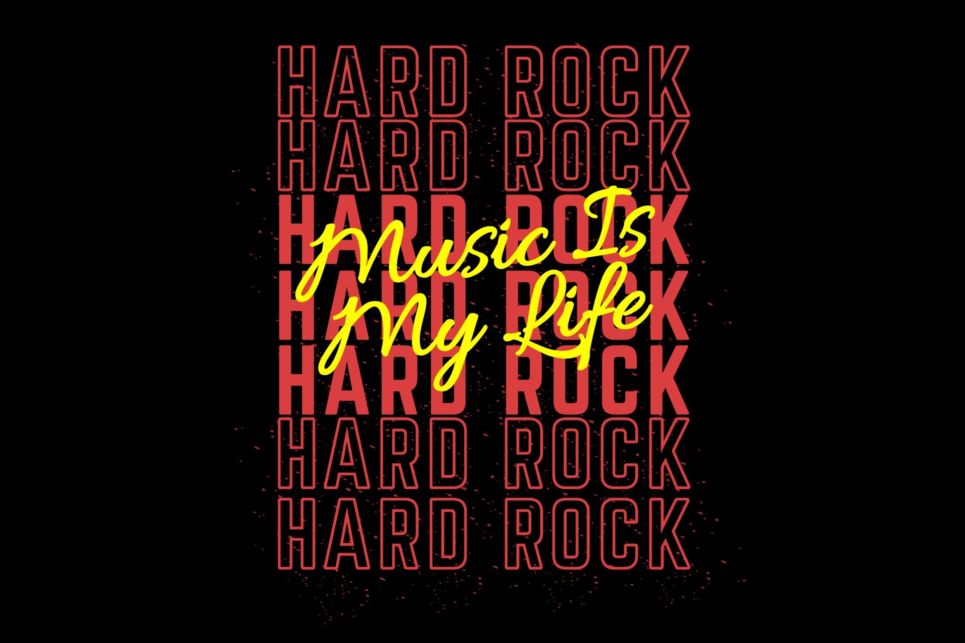 Hard rock musik, Typography design, Music is life, High-energy vibes, 1920x1280 HD Desktop