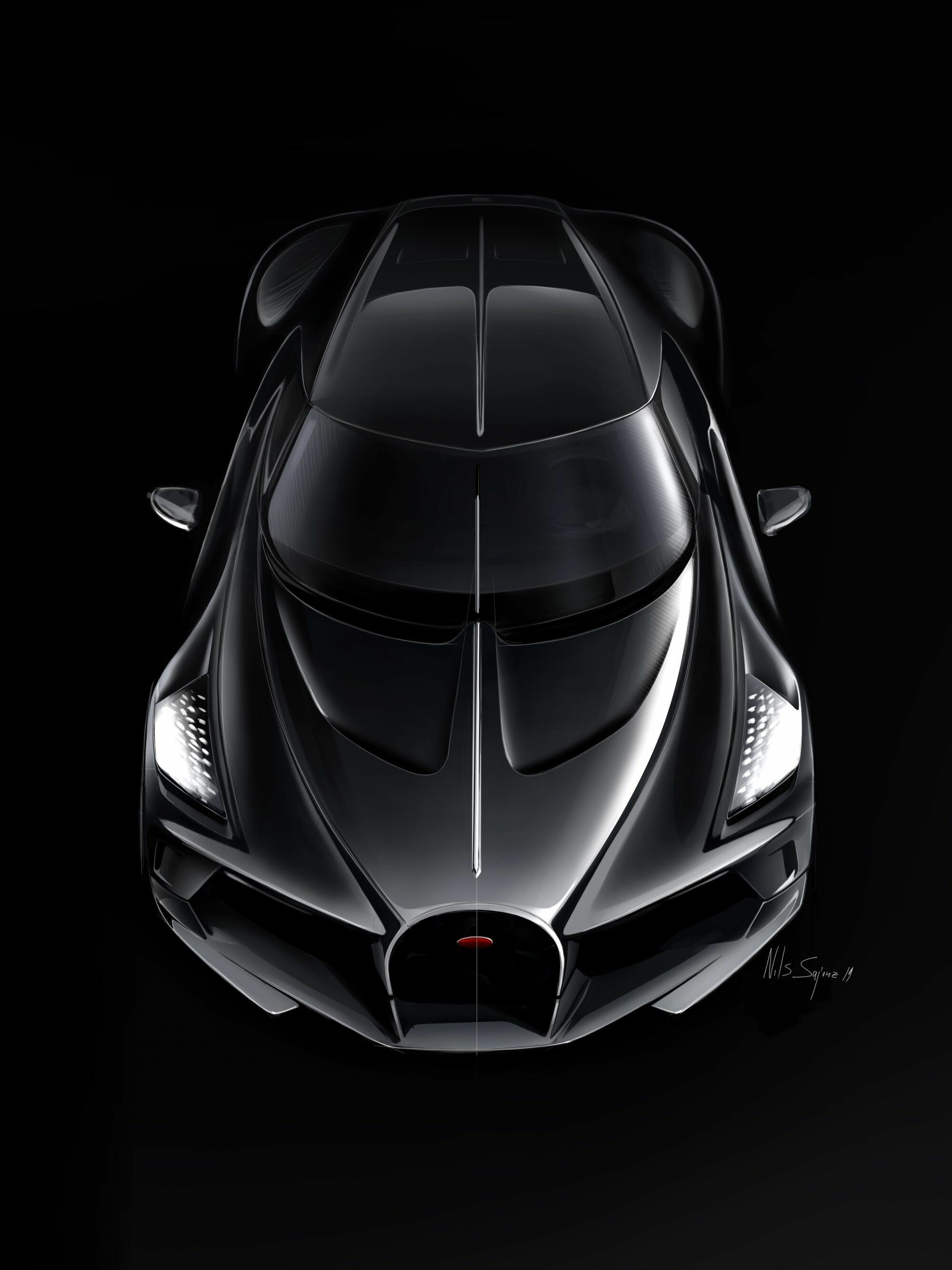 Bugatti La Voiture Noire: The Most Expensive New Car In The World, Classic Cars. 2000x2670 HD Background.