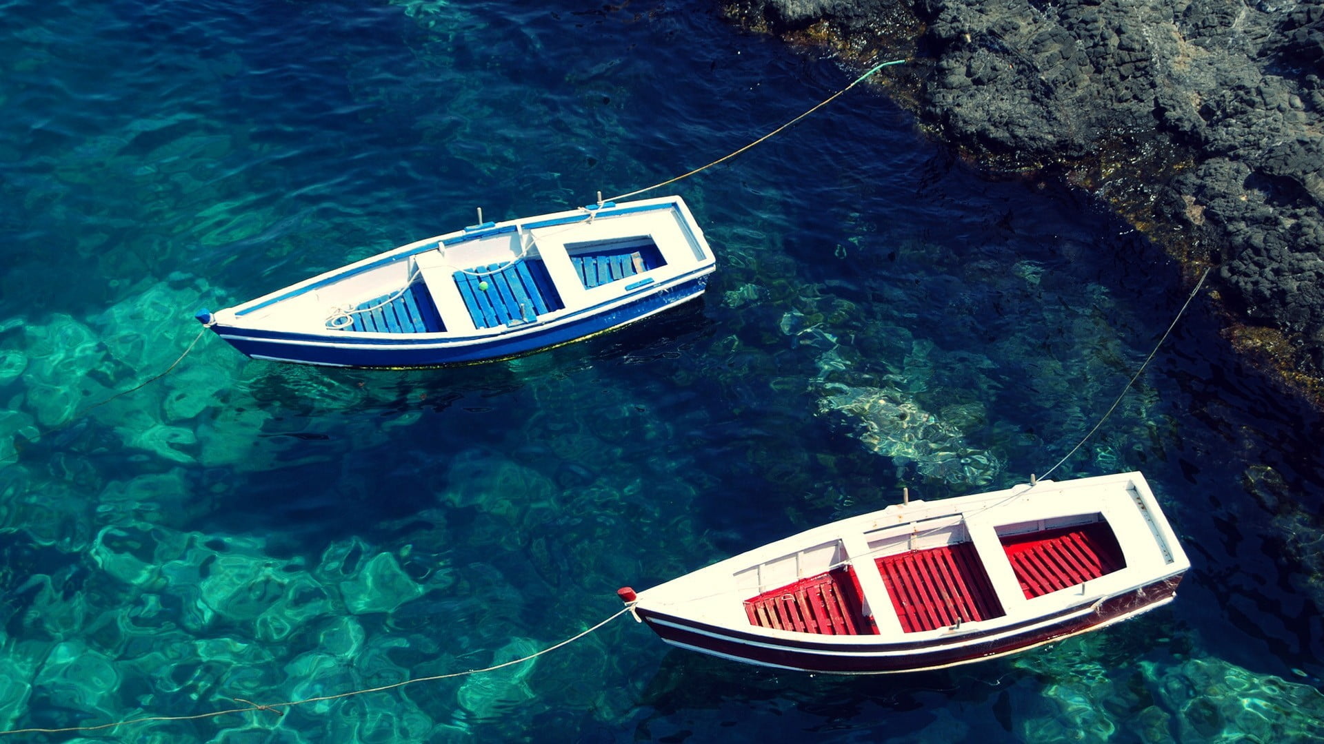 Skiff: Dinghy boats, Vessels with a squared stern and angled bow. 1920x1080 Full HD Wallpaper.