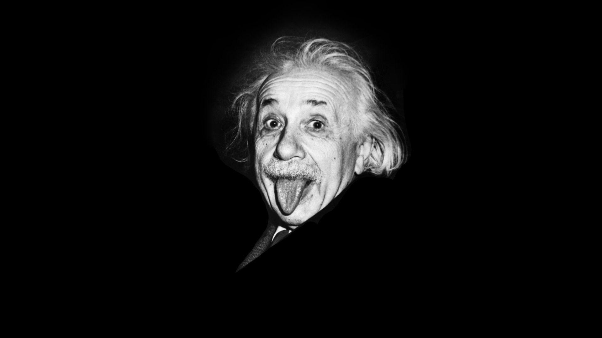 Einstein: The most influential scientist of the 20th century. 1920x1080 Full HD Background.
