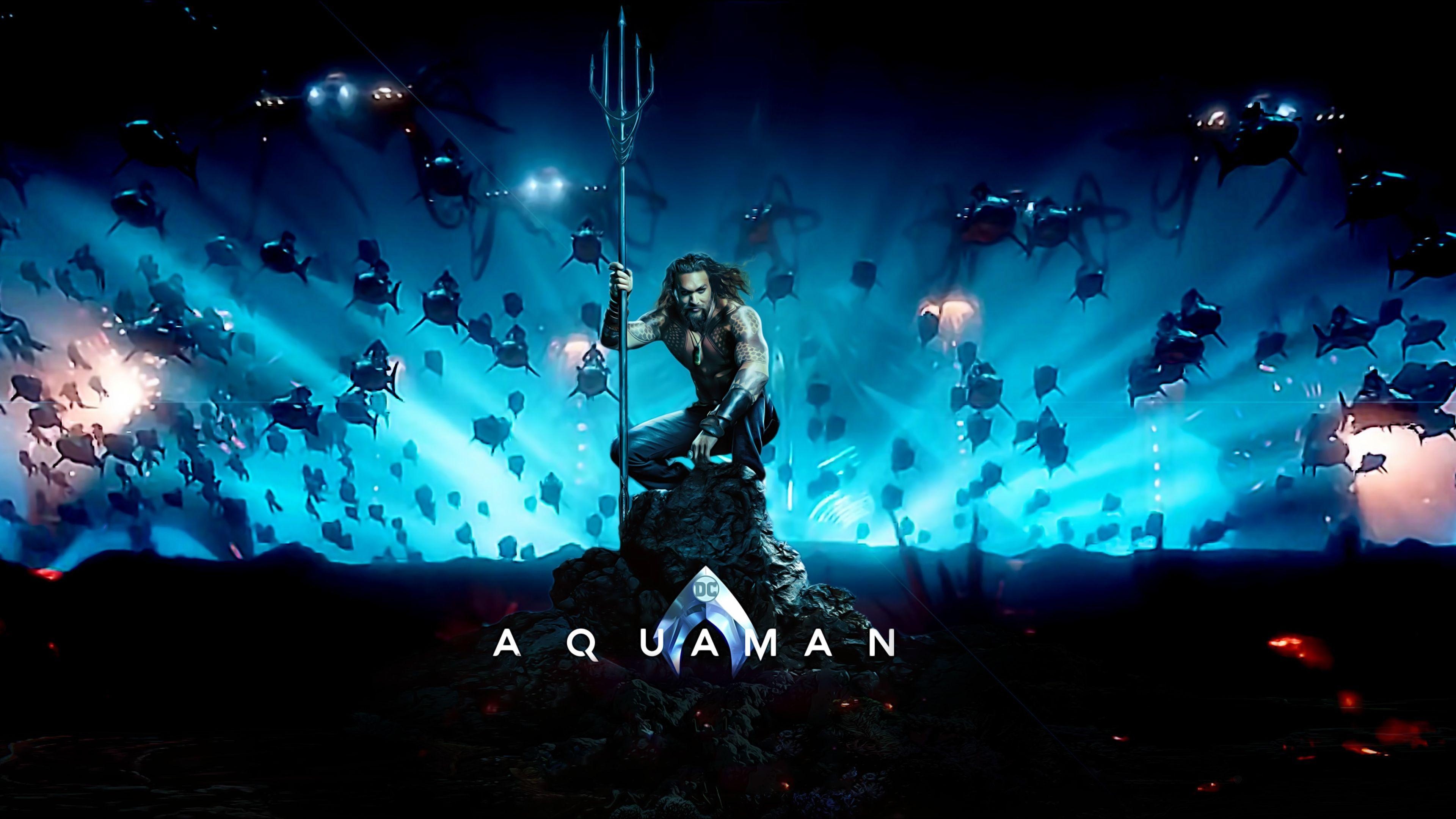 Aquaman movie 2018 wallpapers, Underwater kingdom, 3840x2160 4K Desktop