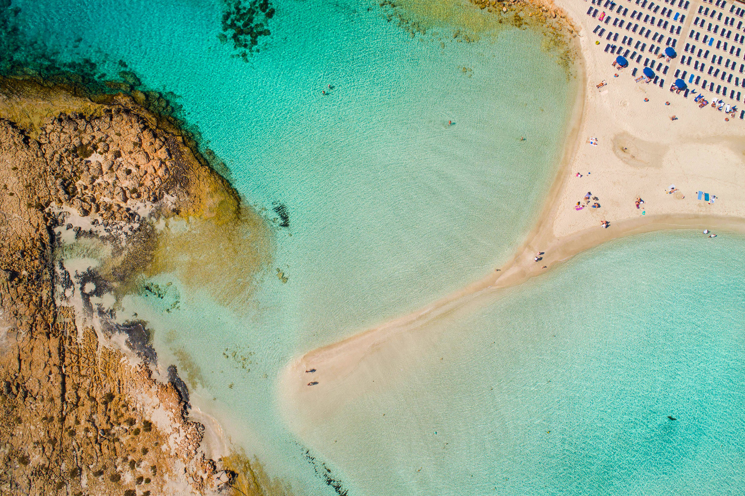 Cyprus, Best beaches, Soaking up, Sun, 2460x1640 HD Desktop